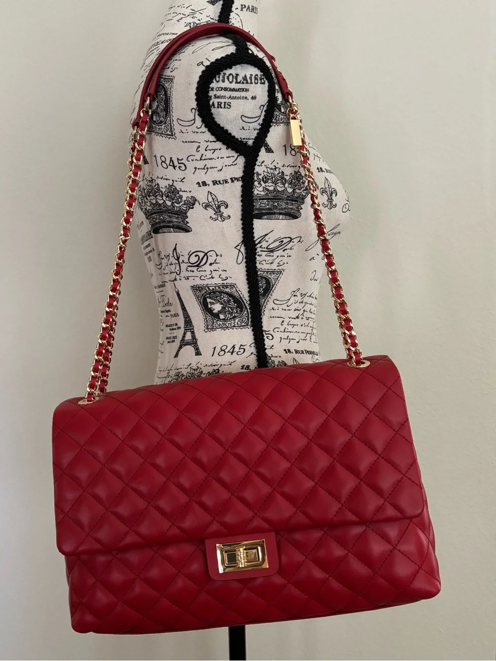 G by Giuliana Black Label Quilted Leather Shoulder Bag